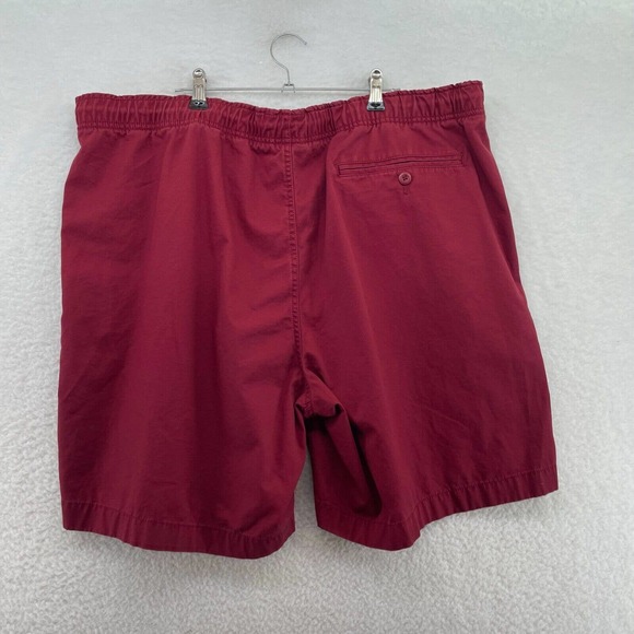 L.L. bean Mens shorts size XXL Classic fit drawstring Red outdoor organic cotton - Picture 3 of 5